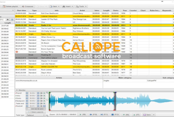 caliope broadcast scheduling software
