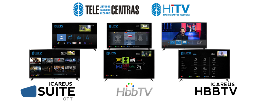 Telecentras selects Icareus to deliver national HbbTV/OTT service HiTV